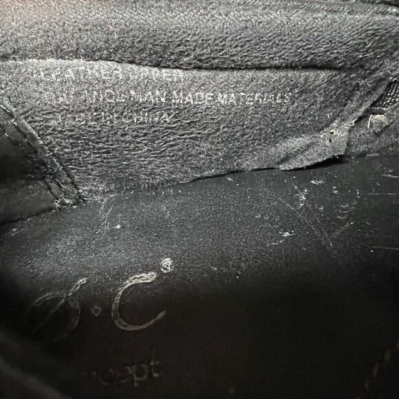 BOC Born Concept Womens Size 10 M Black Tooled Leather Slip On Wedge Clogs Shoes - Picture 10 of 11